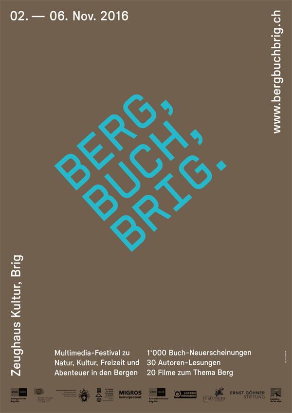 Plakat Berg Buch Brig 2016