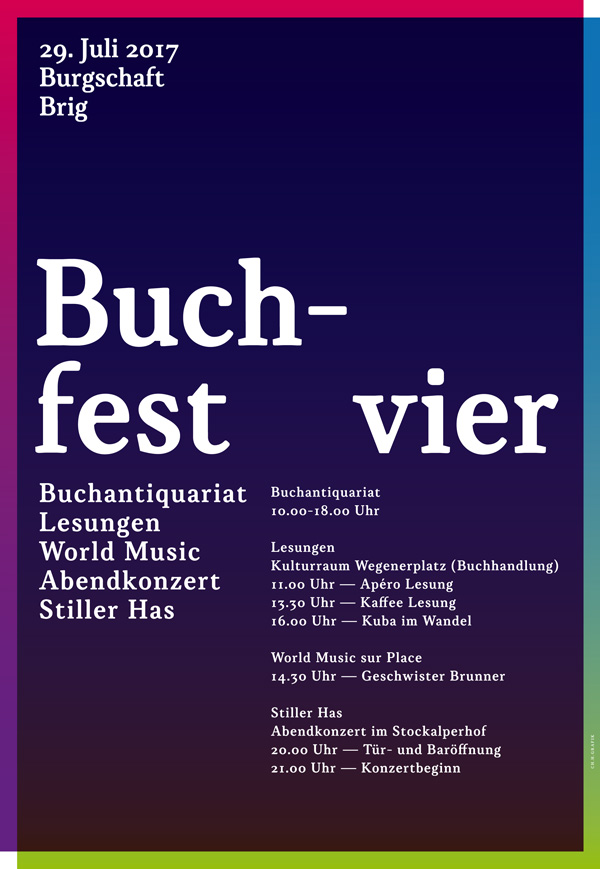 Plakat Buchfest 2013