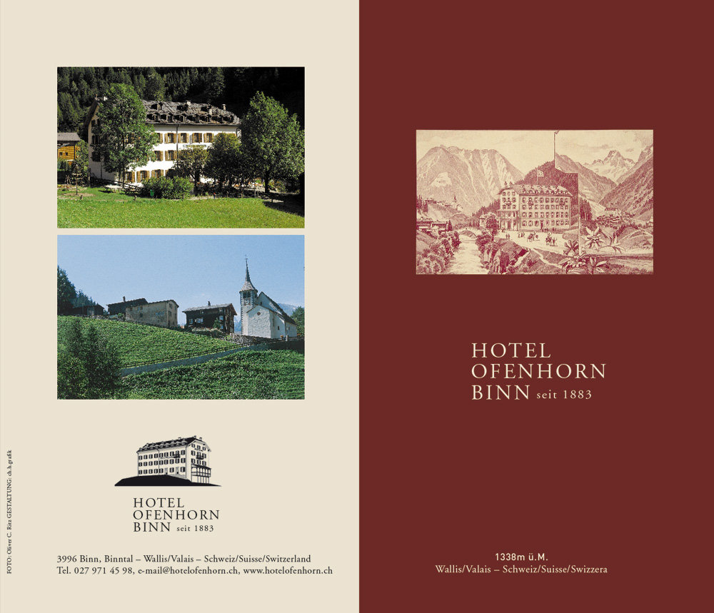 Prospekt Hotel Ofenhorn Binn