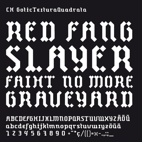 CH Gothic Texture Quadrata