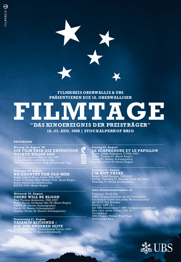 Plakat Filmtage 2008